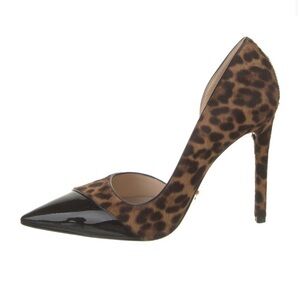 BRAND NEW Prada Brown and Black Heels with Leopard Print